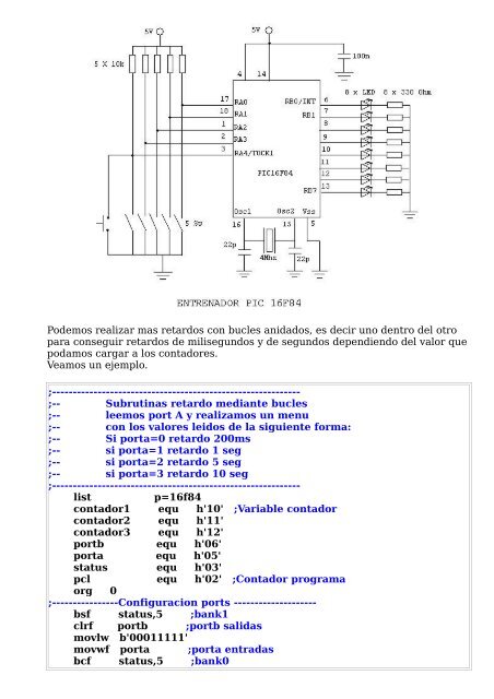 PROGRAMACIÓN PIC (II) Microcontrolador PIC 16F84 - Sputnik