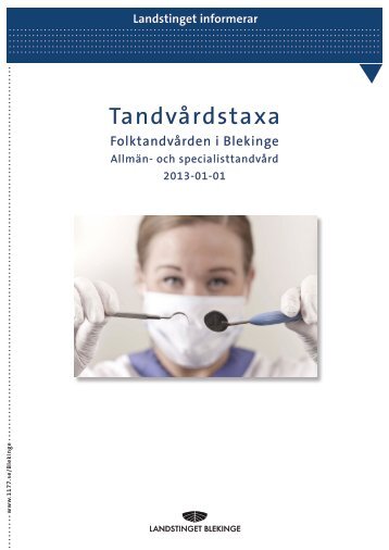 Tandvårdstaxa - 1177.se