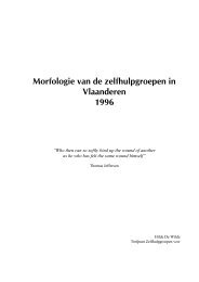 Morfologie 1996 (PDF) - Trefpunt Zelfhulp