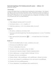 Instuderingsfrågor för Endimensionell analys – delkurs A1