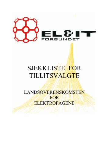 LOK-området: Sjekkliste for tillitsvalgte - El og it forbundet