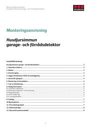 Garage- och förrådsdetektor - Securitas Hemlarm