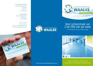 folder - Schoonmaakbedrijf Waalre