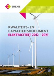 kwaliteits- en capaciteitsdocument elektriciteit 2012 - 2021 - Enexis