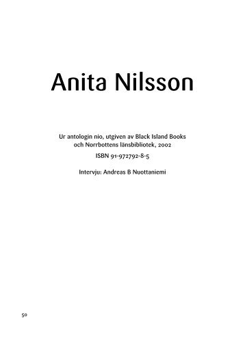 Anita Nilsson - Norrbottenslitteratur