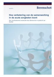 Hoe verbetering van de samenwerking in de acute ... - Berenschot