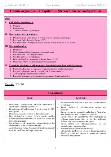Stéréochimie de configuration - La physique-chimie en BCPST 1A ...