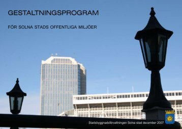 gestaltningsprogram - Solna stad