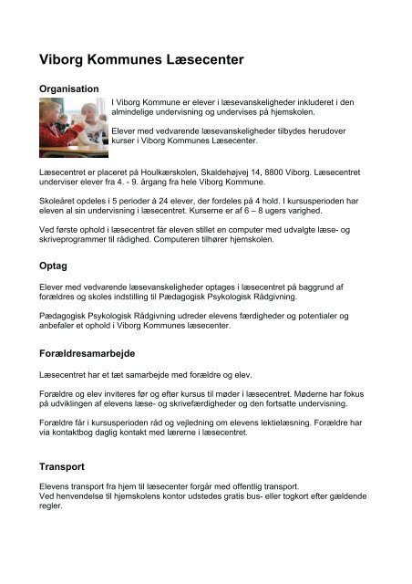 Læsecenter - Viborg Kommune