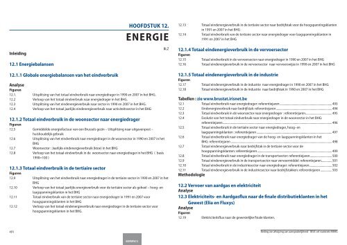 Statistische indicatoren - uitgave 2009 - tabellen - BISA