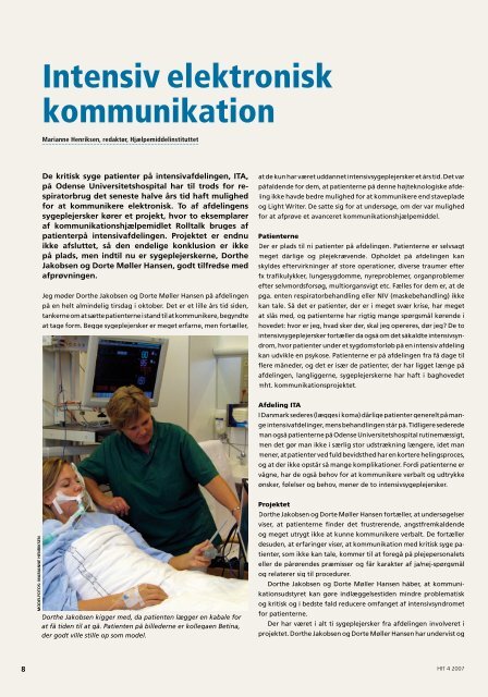 Intensiv elektronisk kommunikation - Abilia