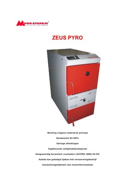 Modratherm Zeus Pyro brochure - sanitairweb.be