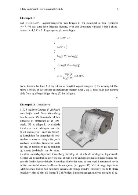 Eksponentielle funktioner - matematikfysik