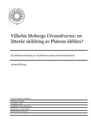 en litterär skildring av Platons idélära? - Amanda Ekberg