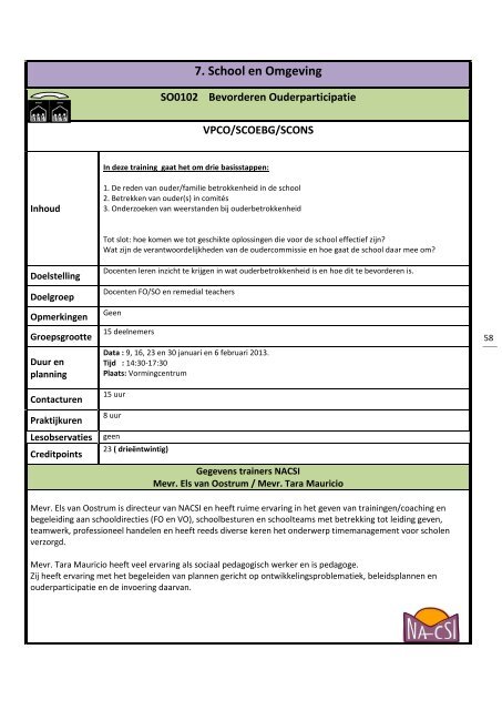 nascholing - FIdE