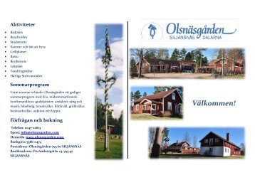 Informationsfolde - Olsnäsgården