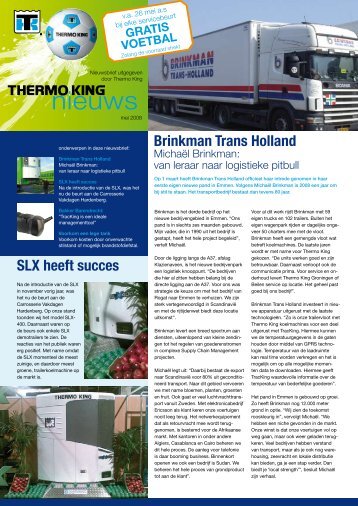 Mei 2008 - Thermo King transportkoeling