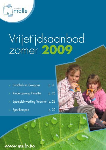 Vrijetijdsaanbod zomer 2009 - Gemeente Malle