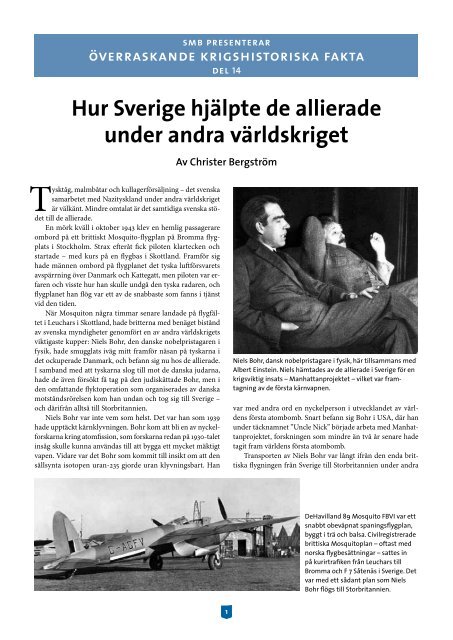 Hur Sverige hjälpte de allierade under andra världskriget
