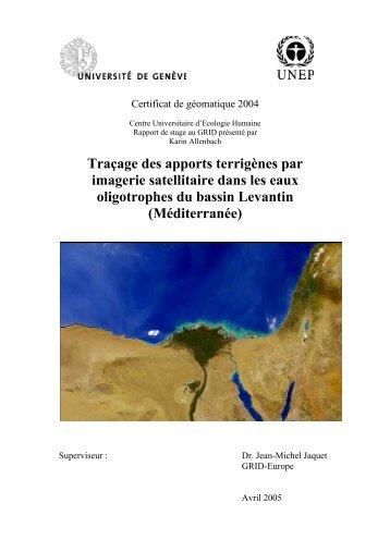 pollution terrigène du bassin Levantin