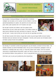 nieuwsbrief sept-dec 2012 - Taborschool Sint Maria Aalter