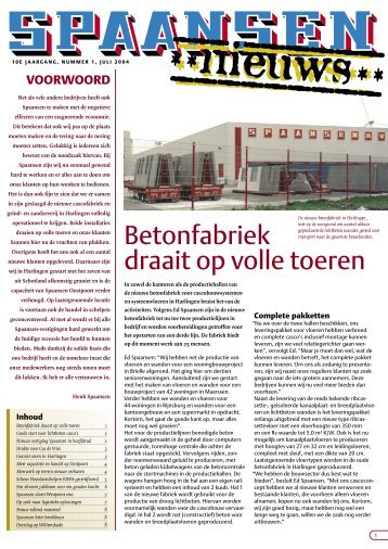 Betonfabriek draait op volle toeren - Spaansen