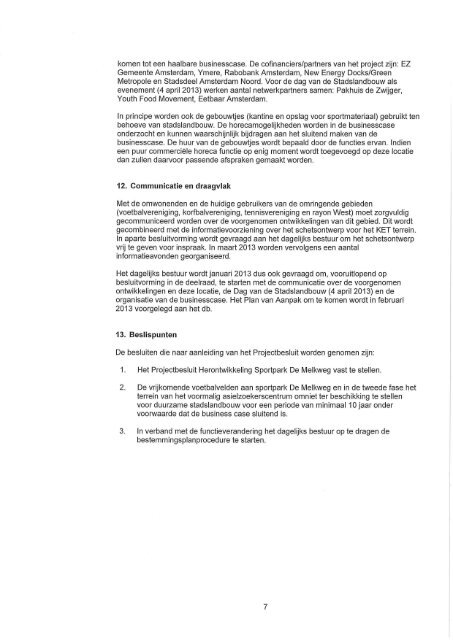 08. Projectbesluit Herontwikkeling Sportpark Melkweg - Stadsdeel ...