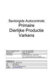 Sectorgids Autocontrole Primaire Dierlijke Productie - Codiplan