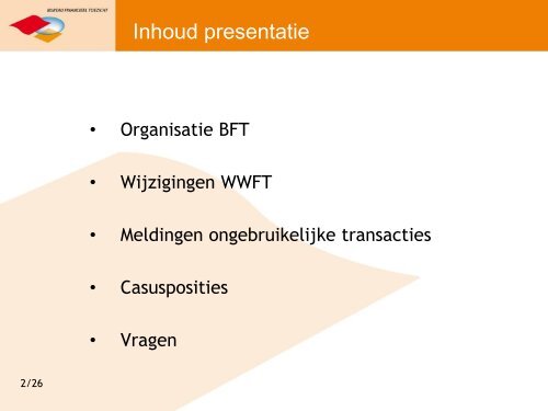 Presentatie BFT april 2013