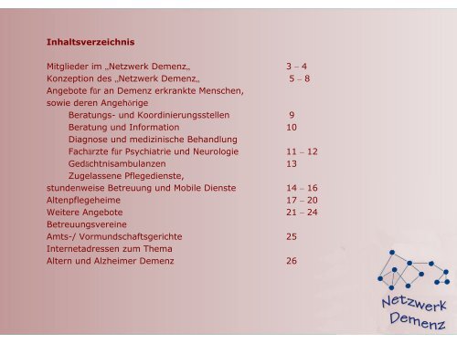 Netzwerk Demenz Zweibrücken Pirmasens