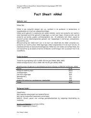 Fact Sheet: nikkel - Steunpunt Milieu en Gezondheid