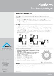 Flenzen en pakkingen montage-instructies - Akatherm