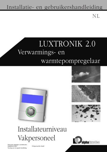 Luxtronik 2.0 verwarmings