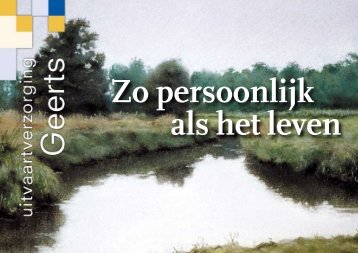 Zo persoonlijk als het leven - Geerts