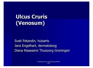 Ulcus Cruris (Venosum) - ELANN