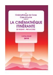 Catalogue 2010 - Cinémathèque de Corse