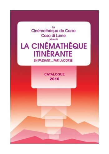 Catalogue 2010 - Cinémathèque de Corse