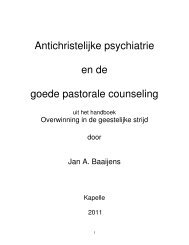 Antichristelijke psychiatrie en de goede pastorale counseling