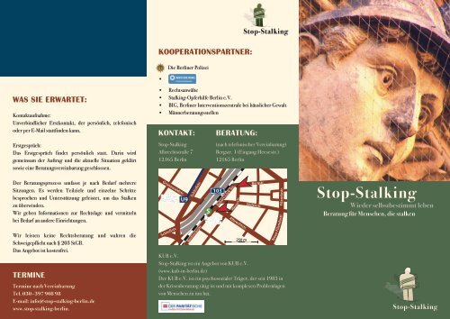 Stop-Stalking-Berlin KUBev / Willkommen