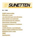 Nr 1 1993 SUNET äskar anslag DOS-arkiv i Lund Läs datortidningar ...