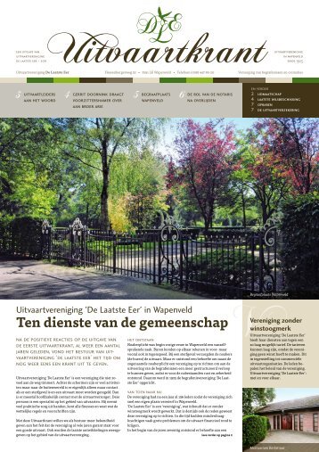 Uitvaartkrant 2011 - Uitvaartvereniging 'De Laatste Eer'