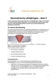 Geometrische afwijkingen - deel 2 - NIL