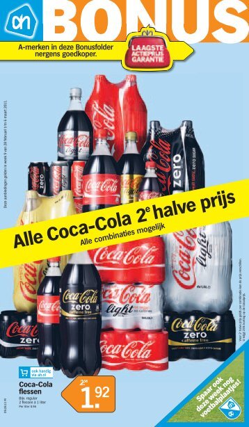 Alle Coca-Cola 2 e halve prijs - Albert Heijn Sleeuwijk