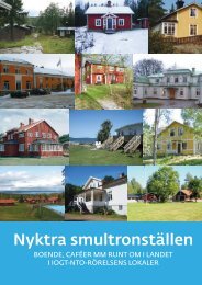 Omslag Nyktra smultronställen - IOGT-NTO