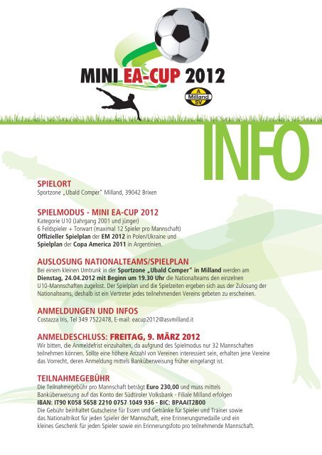 MINI EA-CUP 2012 MINI EA-CUP 2012 - ASV Milland