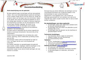 Zenuwspiraal docentenhandleiding