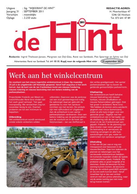 Hint September - Wijkraad Hintham