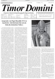 Ansprache von Papst Benedikt XVI. in Auschwitz ... - Christiana-Verlag