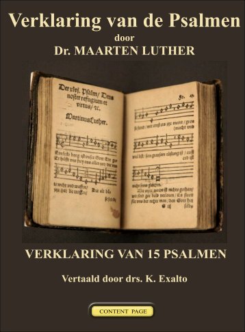 verklaring van 15 psalmen - Geschriften van Maarten Luther