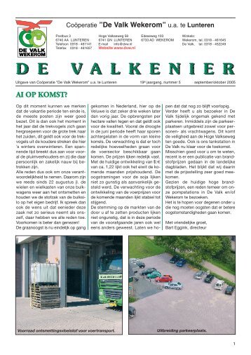 Valkenier september/oktober - De Valk Wekerom